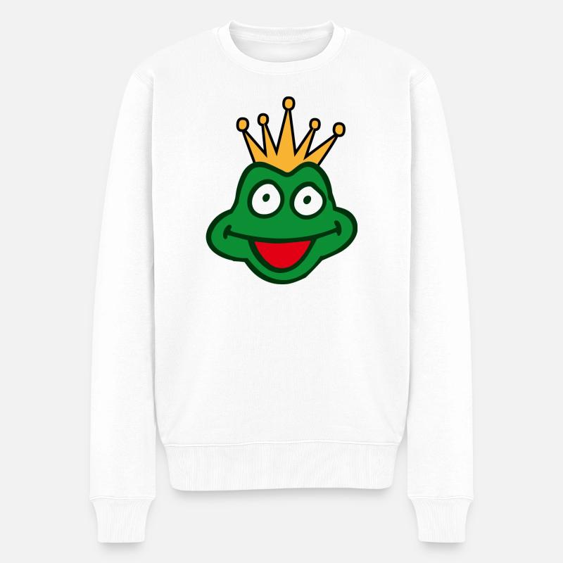 prince grenouille - Pull Premium bio Homme - blanc