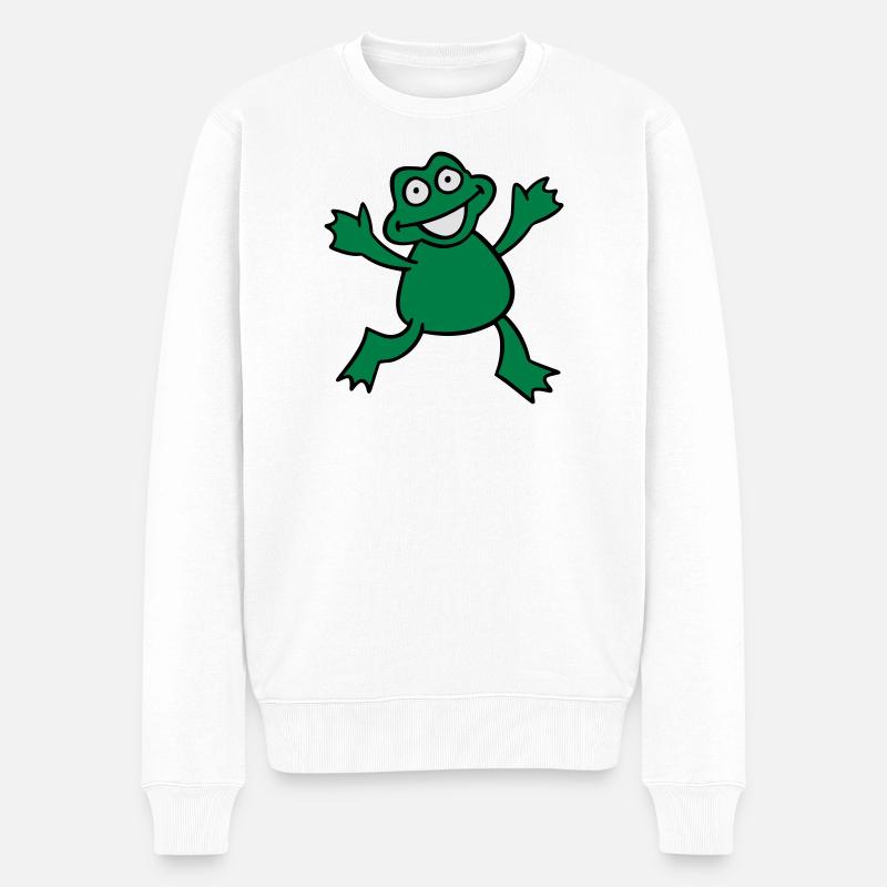 grenouille - Pull Premium bio Homme - blanc