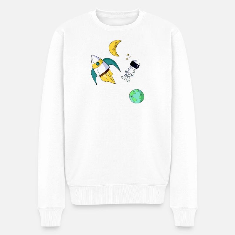 univers - Pull Premium bio Homme - blanc
