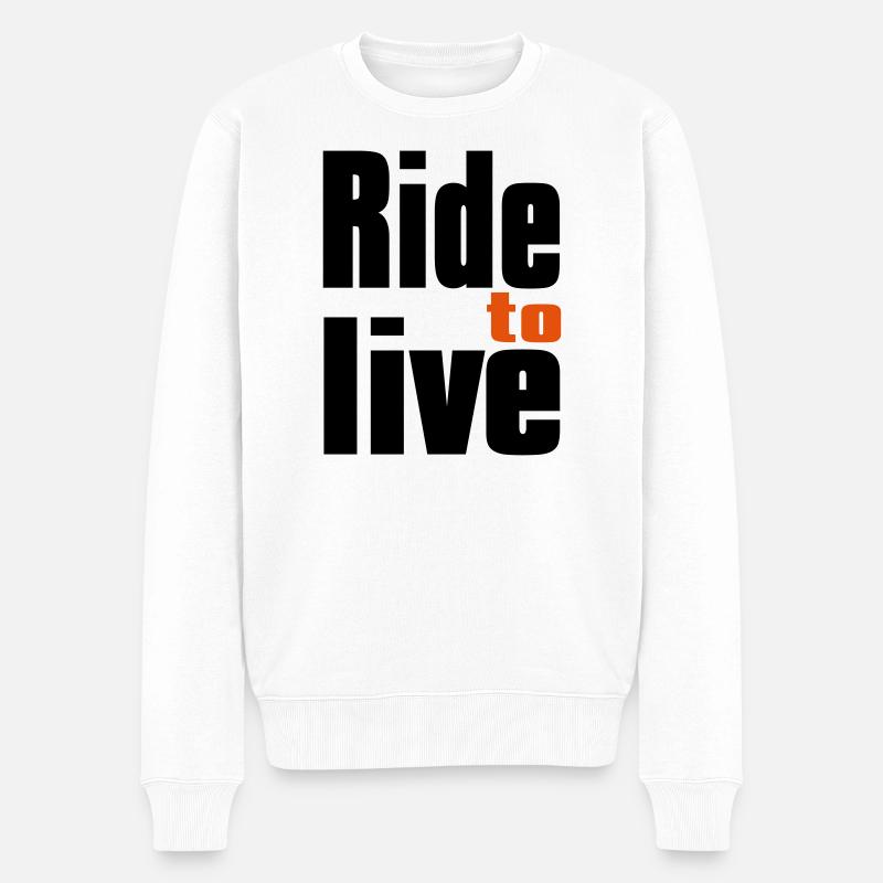Bikers - Pull Premium bio Homme - blanc