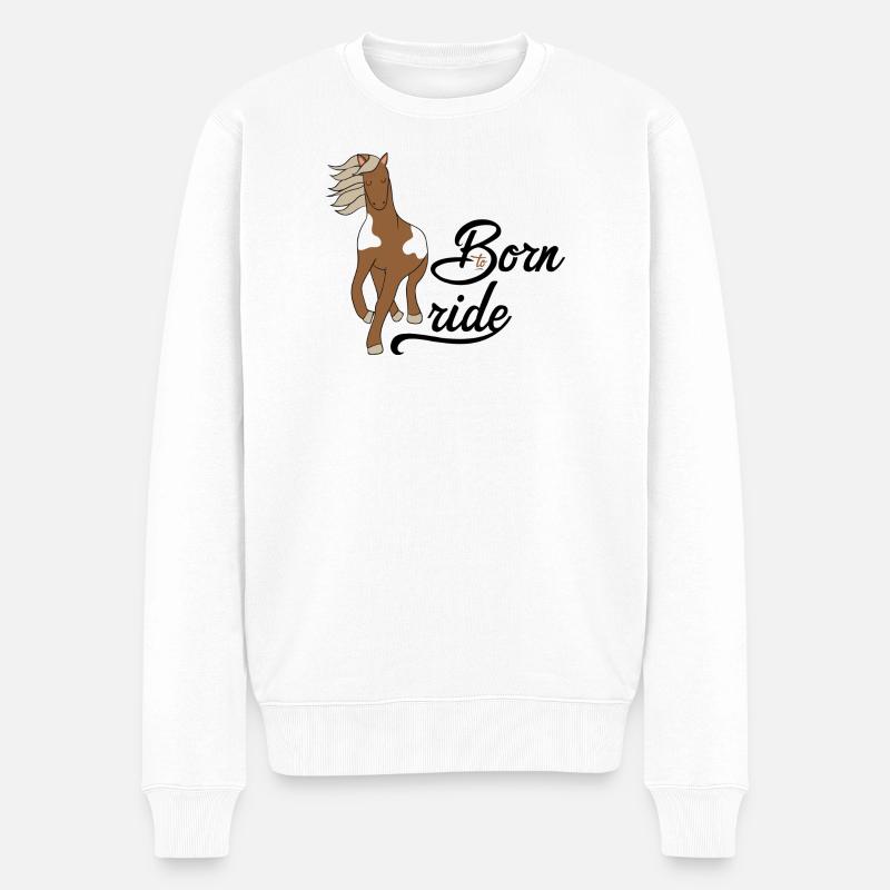 cheval - Pull Premium bio Homme - blanc