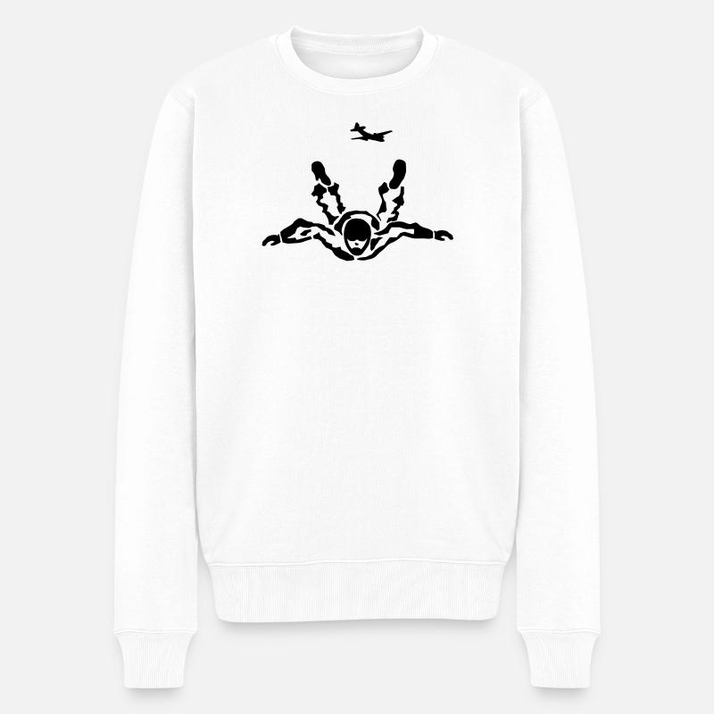 skydiver - Pull Premium bio Homme - blanc