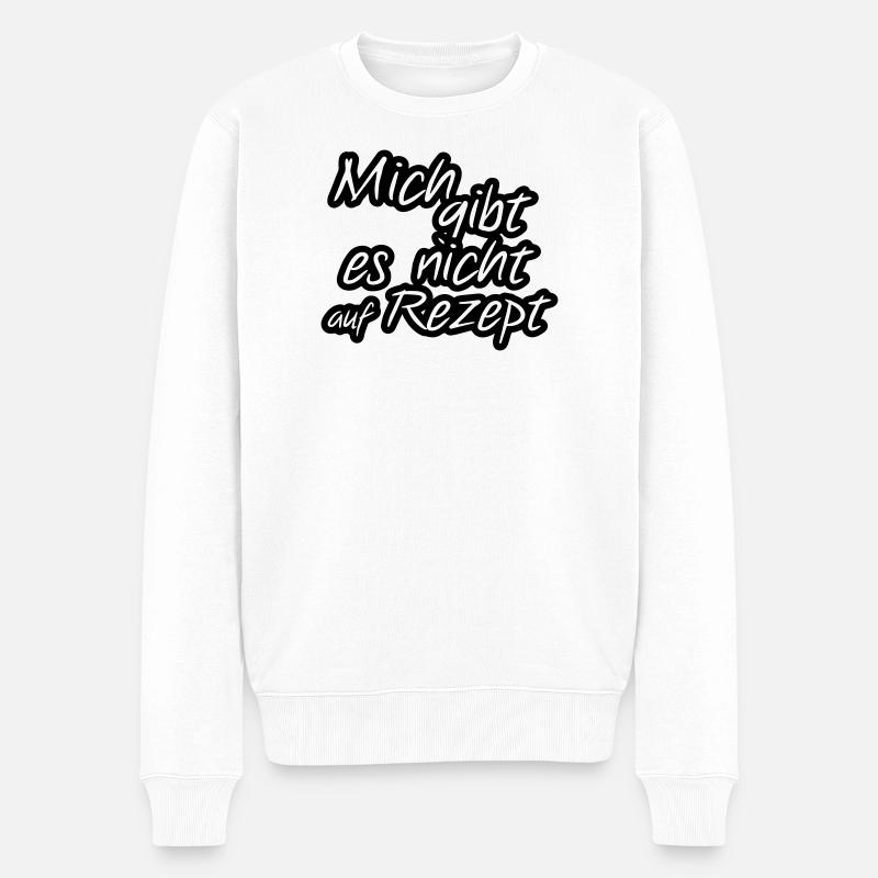Nur auf Rezept Arzt, Arzthelferin, Fun, Geschenk - Männer Premium Bio Pullover - Weiß