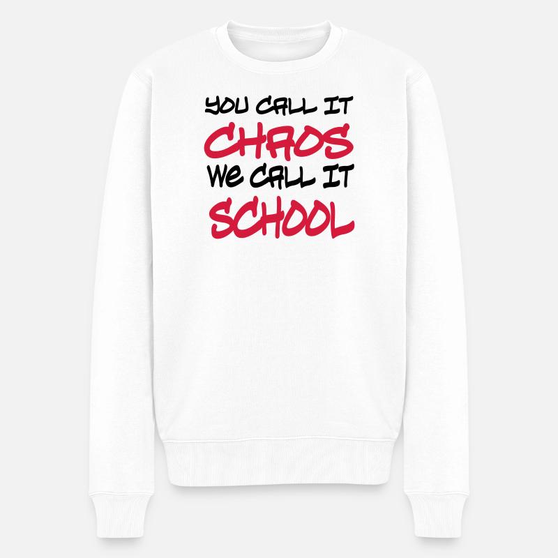 École - Pull Premium bio Homme - blanc