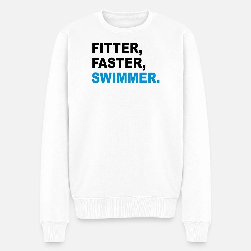 6061912 119002964 natation - Pull Premium bio Homme - blanc
