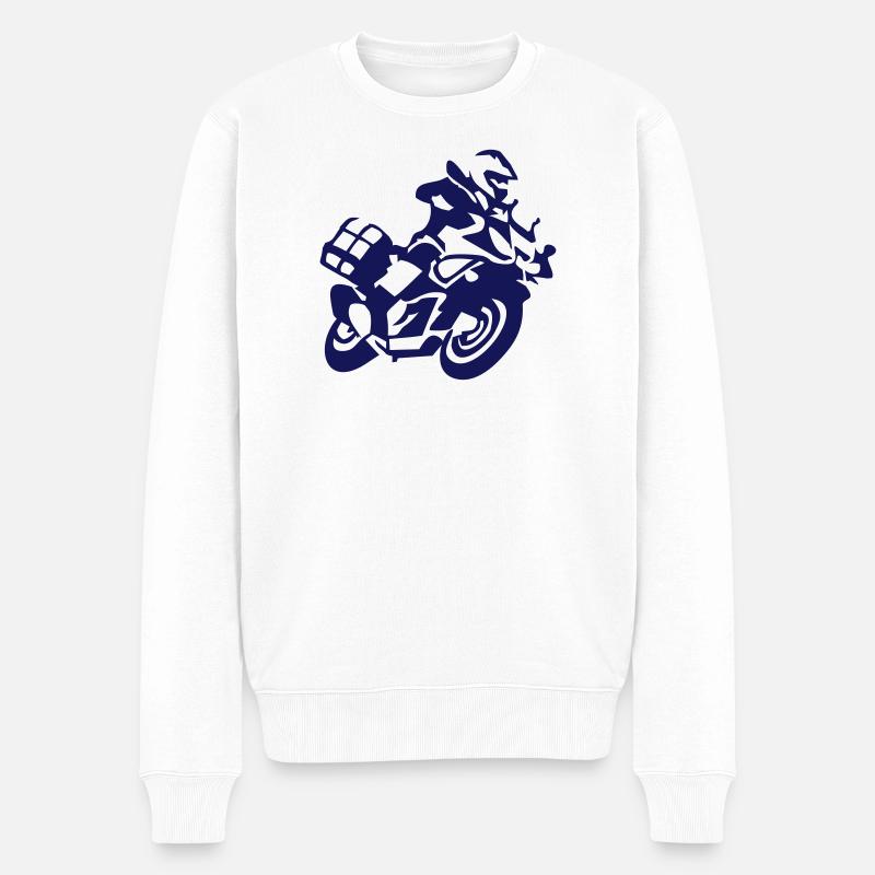 Rally - Männer Premium Bio Pullover - Weiß