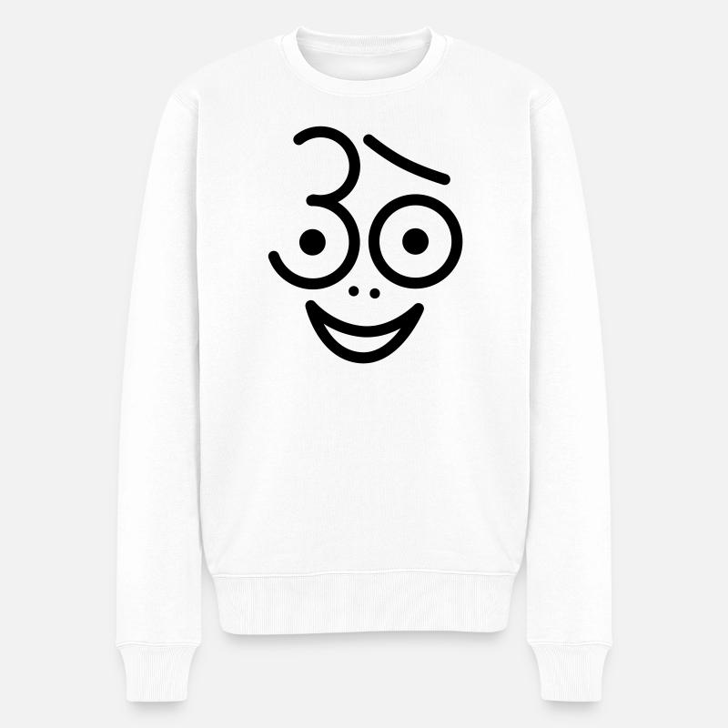 Juhu 30 Jahre ! - Männer Premium Bio Pullover - Weiß