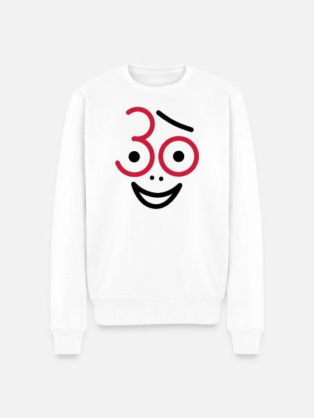 Juhu 30 years! - Men's Premium Organic Jumper - white