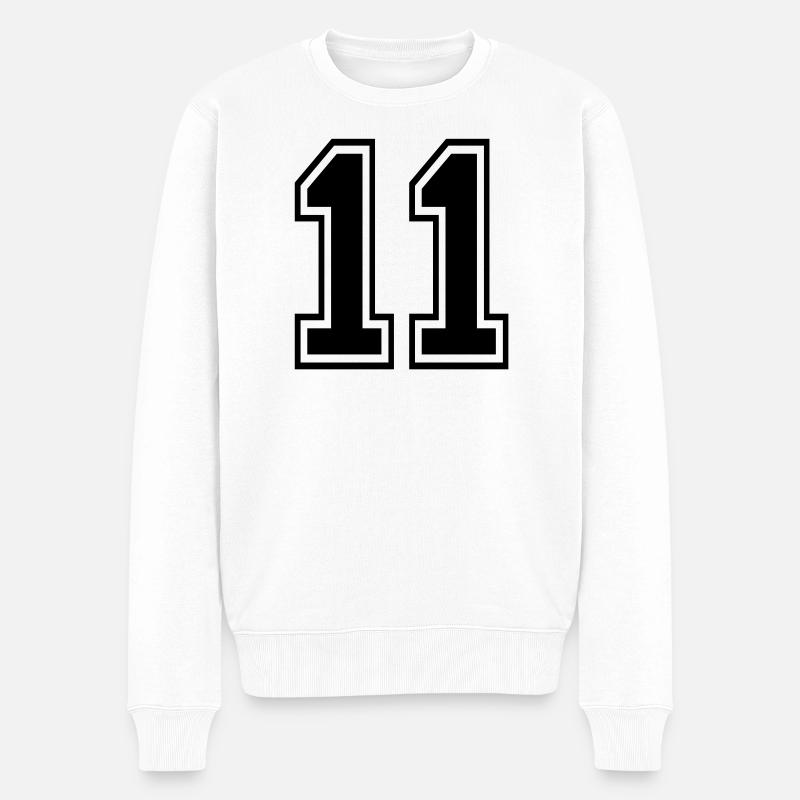 11 - Pull Premium bio Homme - blanc