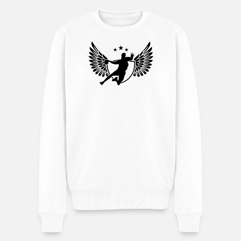 handball - Pull Premium bio Homme - blanc