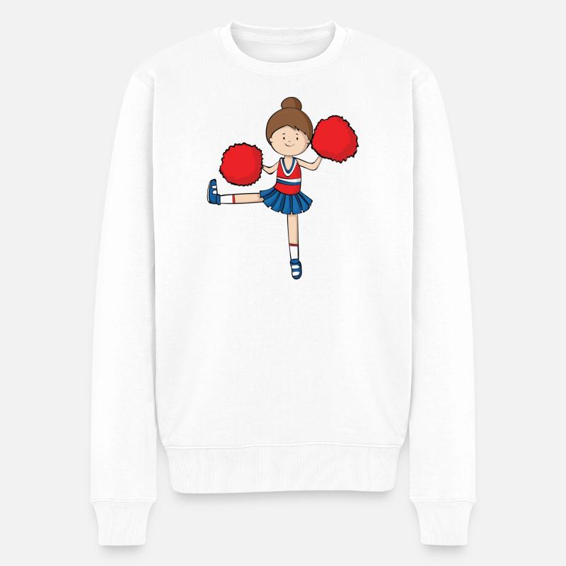 cheerleaders 6 - Männer Premium Bio Pullover - Weiß