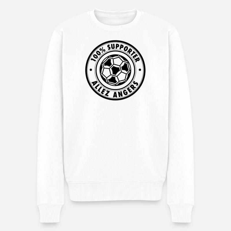 100 pour cent SUPPORTER ANGERS - Pull Premium bio Homme - blanc