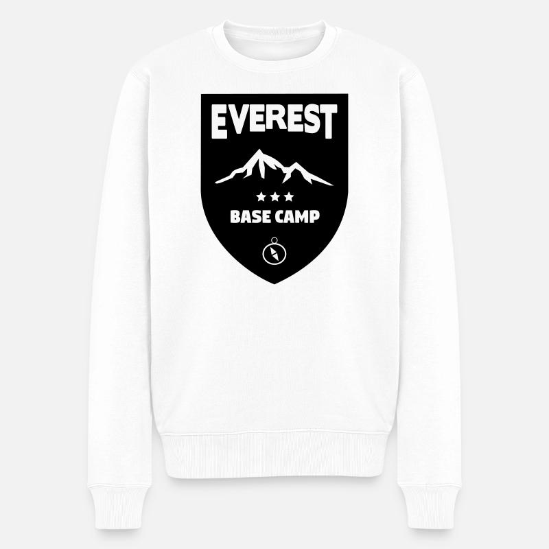 Mont Everest Basecamp - Pull Premium bio Homme - blanc