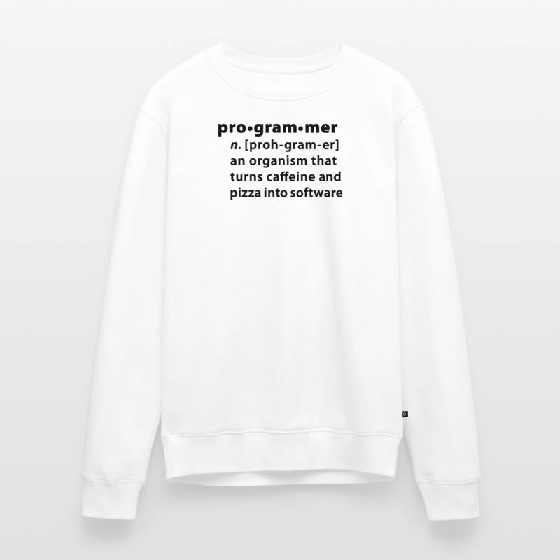 Programmer dictionary definition Men's Premium Organic Jumper