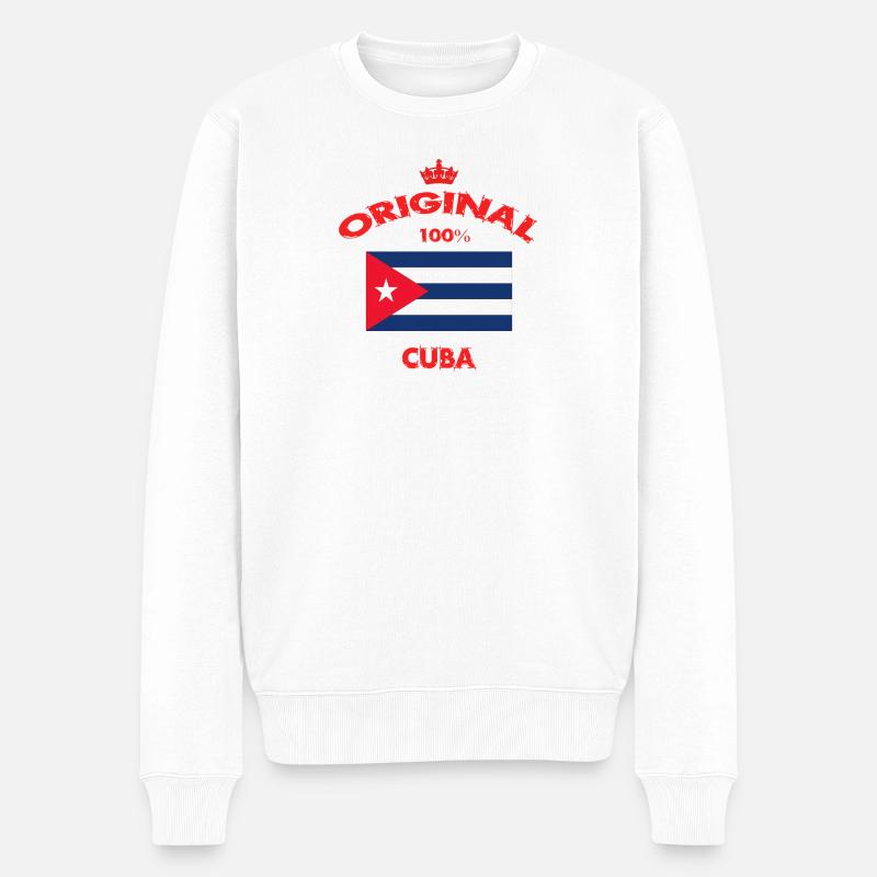 Cuba Original / Cadeau - Pull Premium bio Homme - blanc