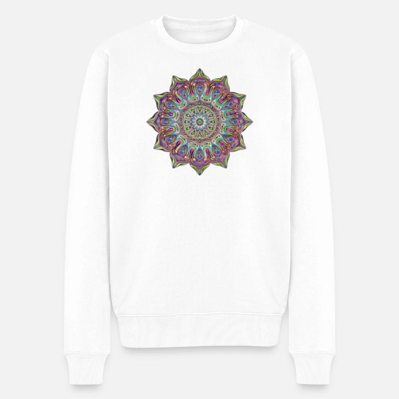 Mandala - Pull Premium bio Homme - blanc