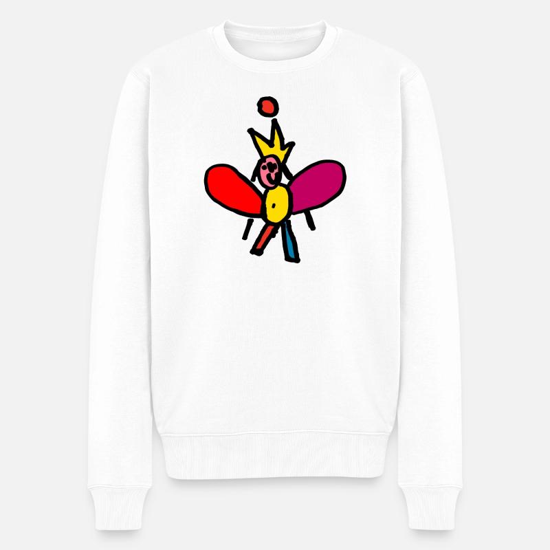 Elfenkönigin - Männer Premium Bio Pullover - Weiß