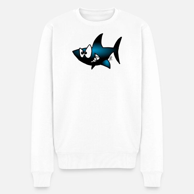Requin - Pull Premium bio Homme - blanc