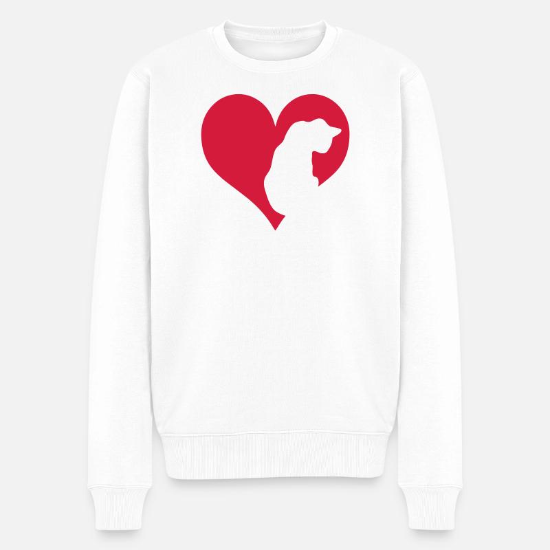 Chat - Pull Premium bio Homme - blanc