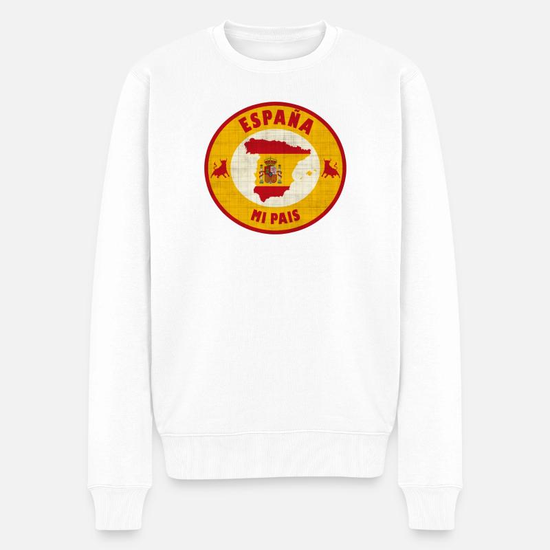 Espagne mon pays - Pull Premium bio Homme - blanc