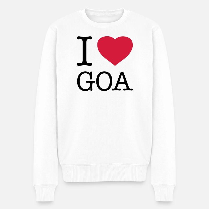J’AIME GOA Inde - Pull Premium bio Homme - blanc