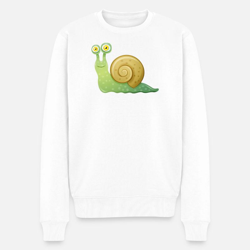 schnecke - Pull Premium bio Homme - blanc