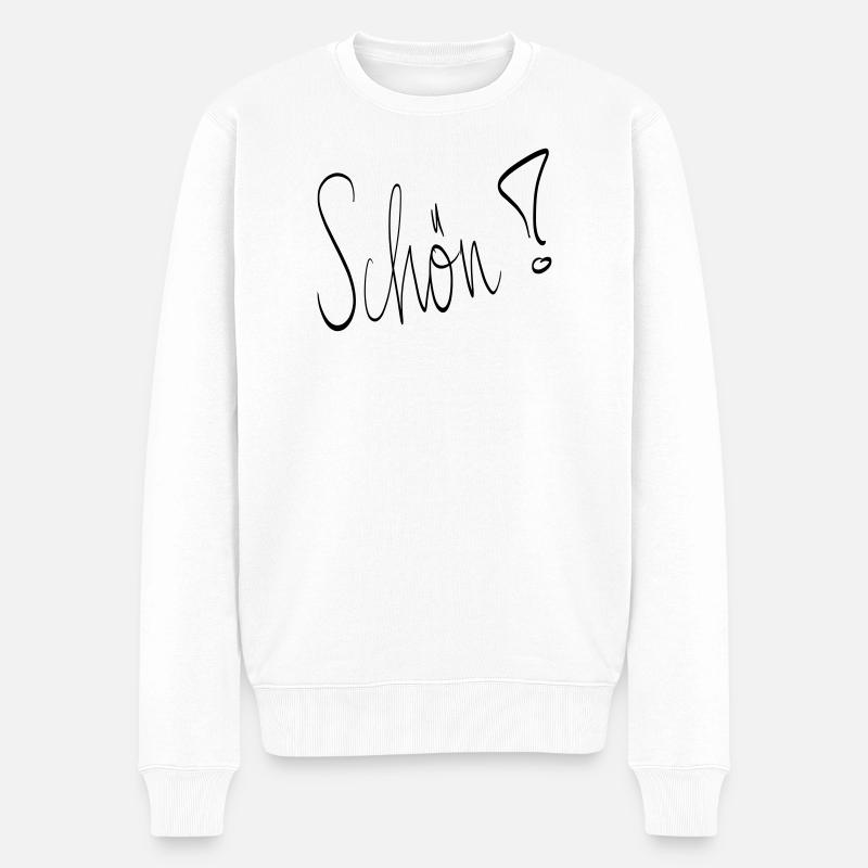 Schön ! - Männer Premium Bio Pullover - Weiß