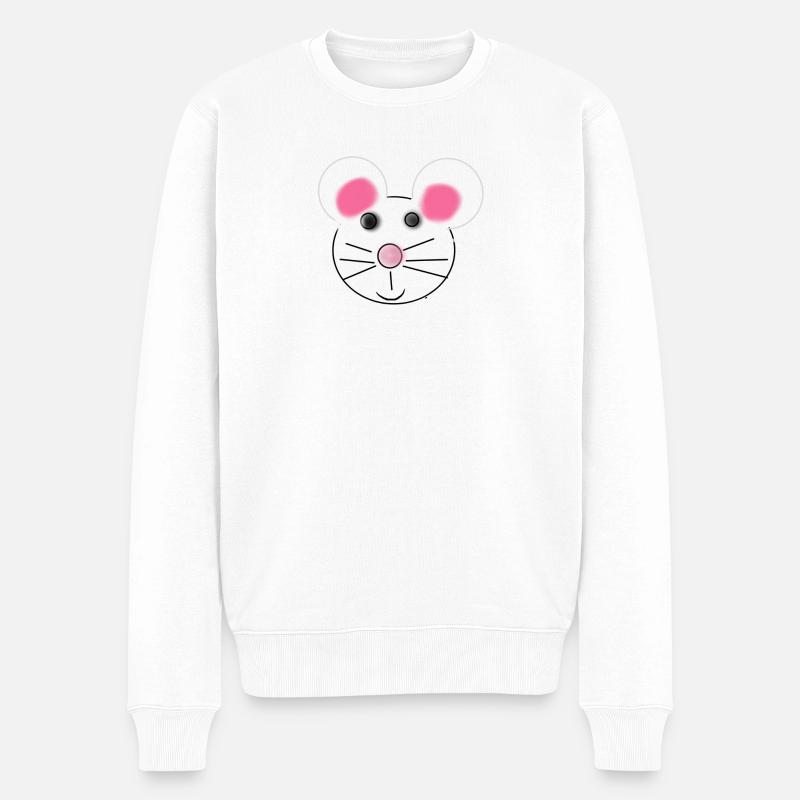souris - Pull Premium bio Homme - blanc