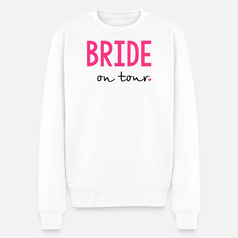 Bride on Tour Junggesellinnenabschied - Männer Premium Bio Pullover - Weiß