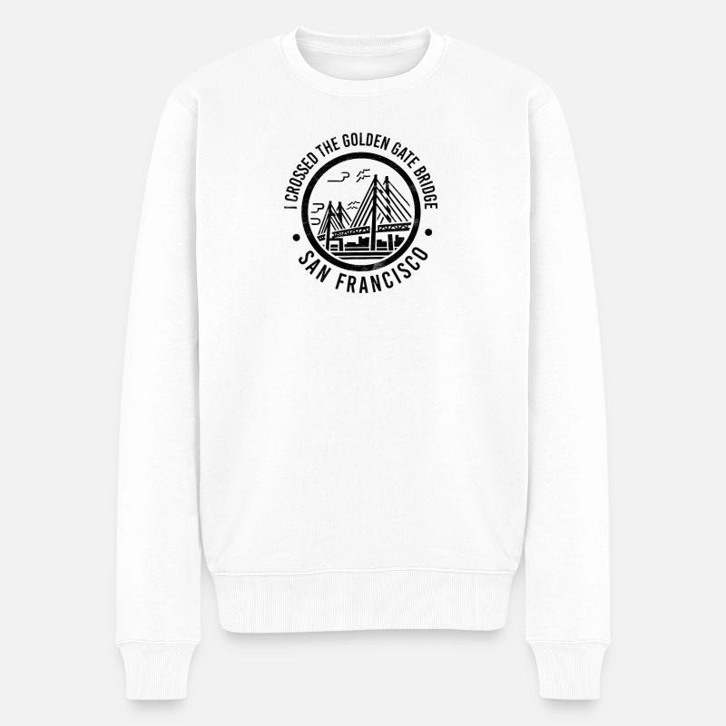 Golden Gate Bridge 2 - Pull Premium bio Homme - blanc