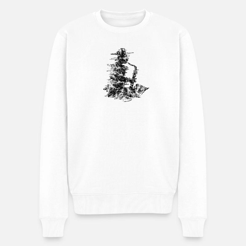 jazz - Pull Premium bio Homme - blanc