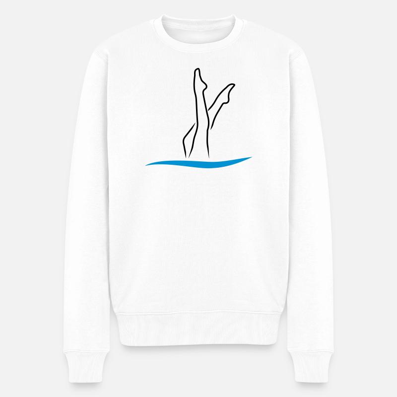 Nage synchrone - Pull Premium bio Homme - blanc