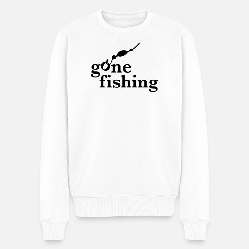 angling - Men's Premium Organic Jumper - white
