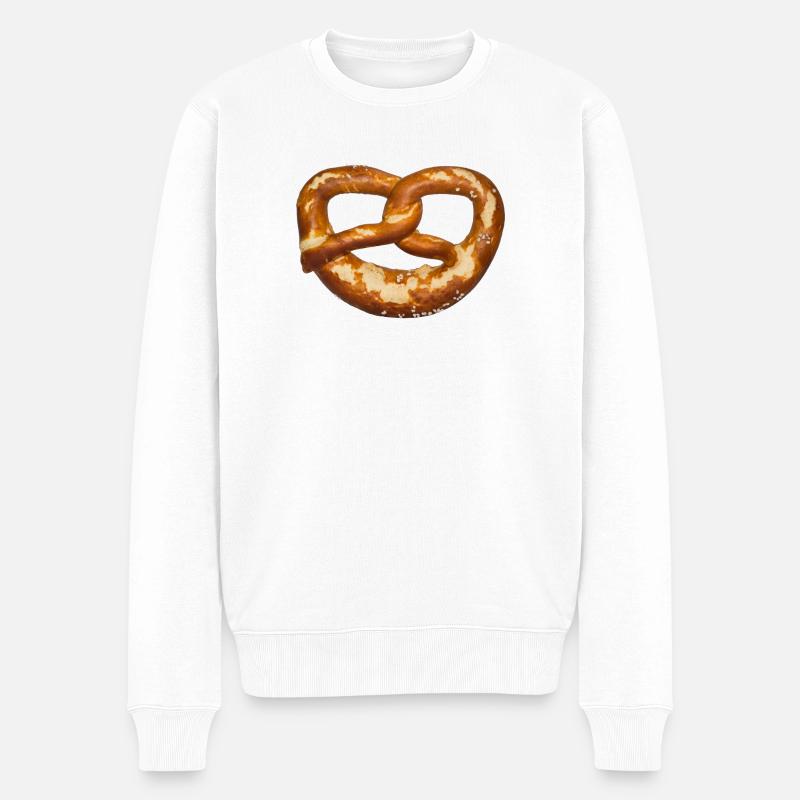 Bretzel bavarois - Pull Premium bio Homme - blanc