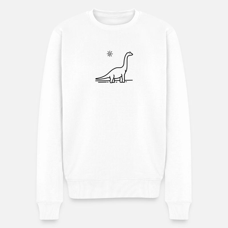 dinosaure - Pull Premium bio Homme - blanc