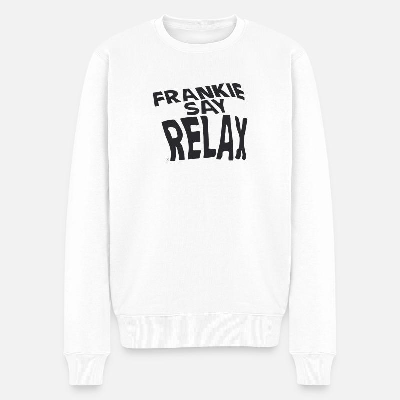 Frankie Say Relax - Pull Premium bio Homme - blanc
