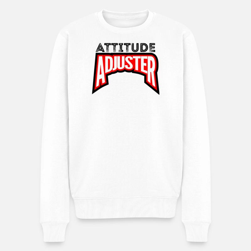Ajusteur d'Attitude - Pull Premium bio Homme - blanc