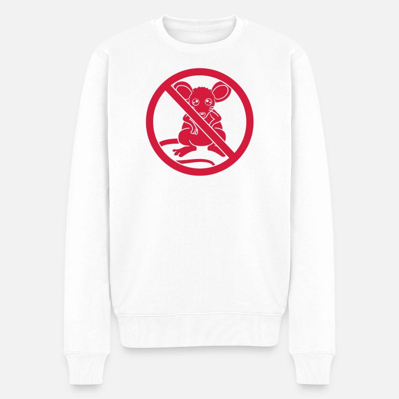 Signe interdit interdit - Pull Premium bio Homme - blanc