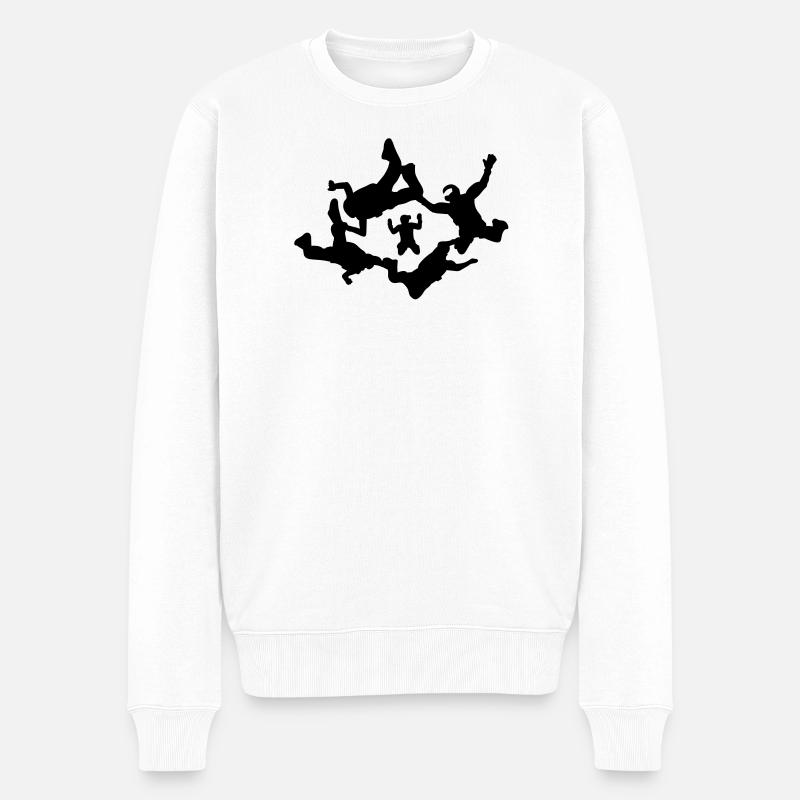 skydiver_7 - Pull Premium bio Homme - blanc