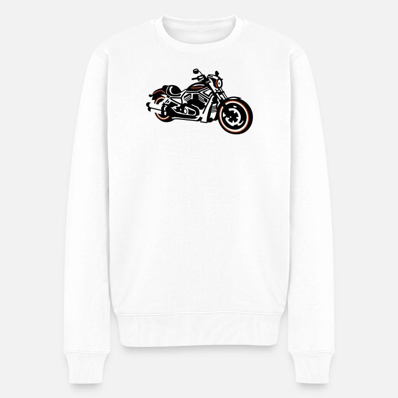 Chopper - Männer Premium Bio Pullover - Weiß