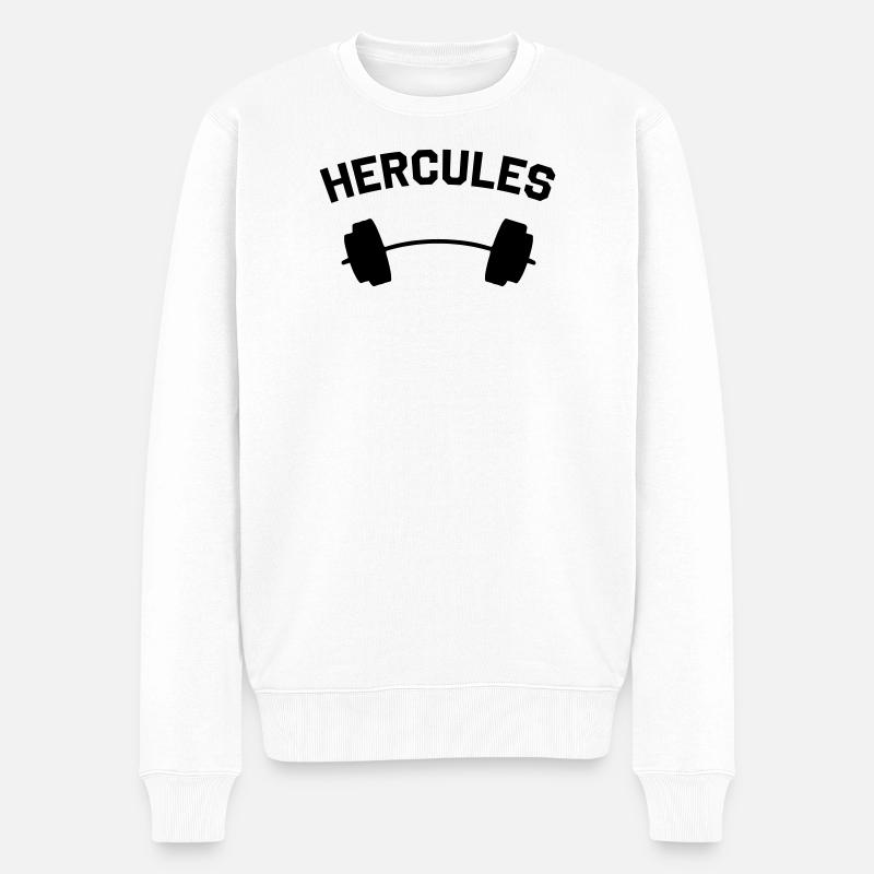 HERCULES - Pull Premium bio Homme - blanc