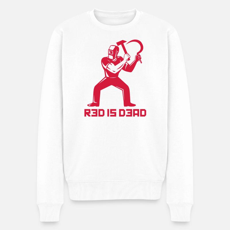 Red is Dead - Pull Premium bio Homme - blanc