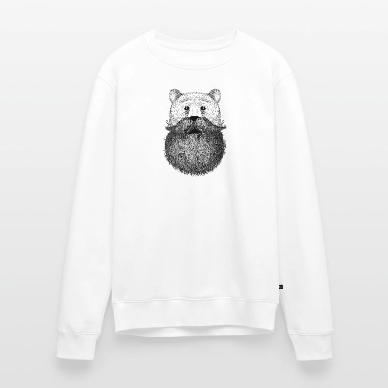 Bär oder Bart Männer Premium Bio Pullover