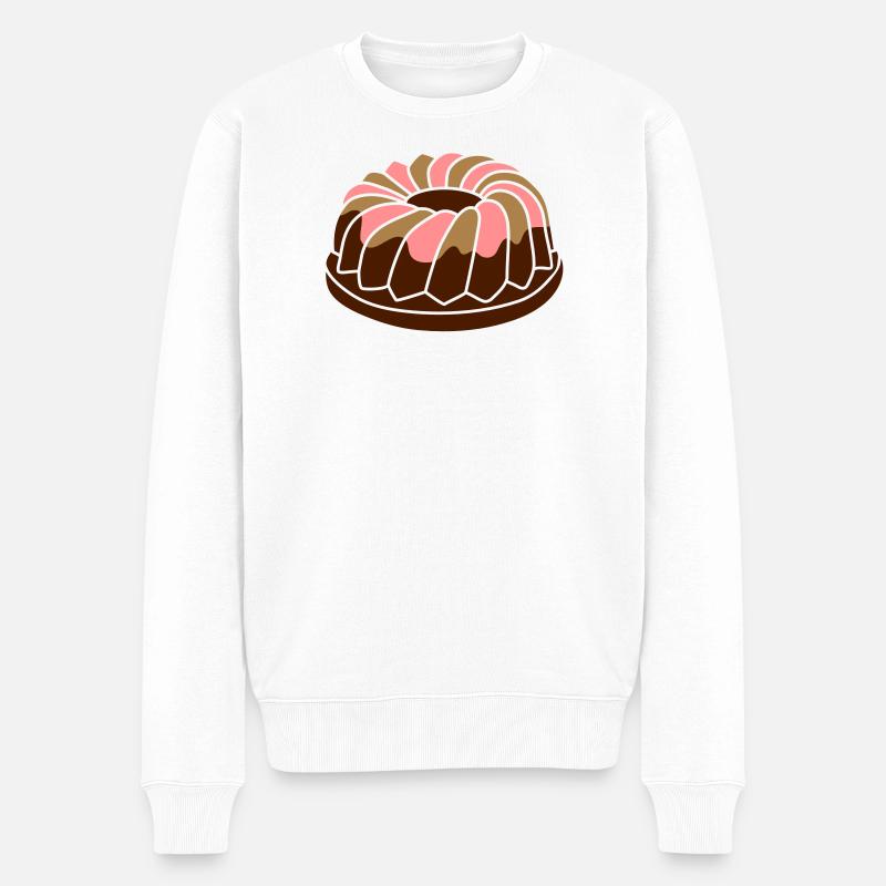 Gugelhupf mit Zuckerguss - Männer Premium Bio Pullover - Weiß