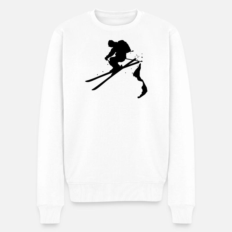 ski_freerider - Pull Premium bio Homme - blanc