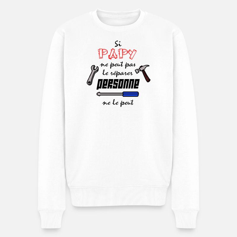 Papy c'est le meilleur - Pull Premium bio Homme - blanc