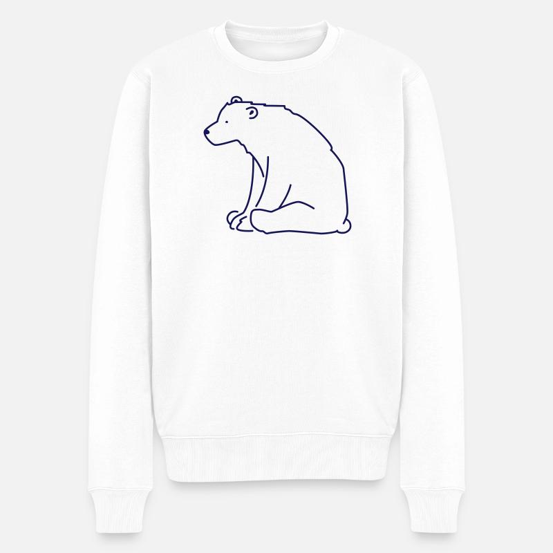 Eisbär - Pull Premium bio Homme - blanc