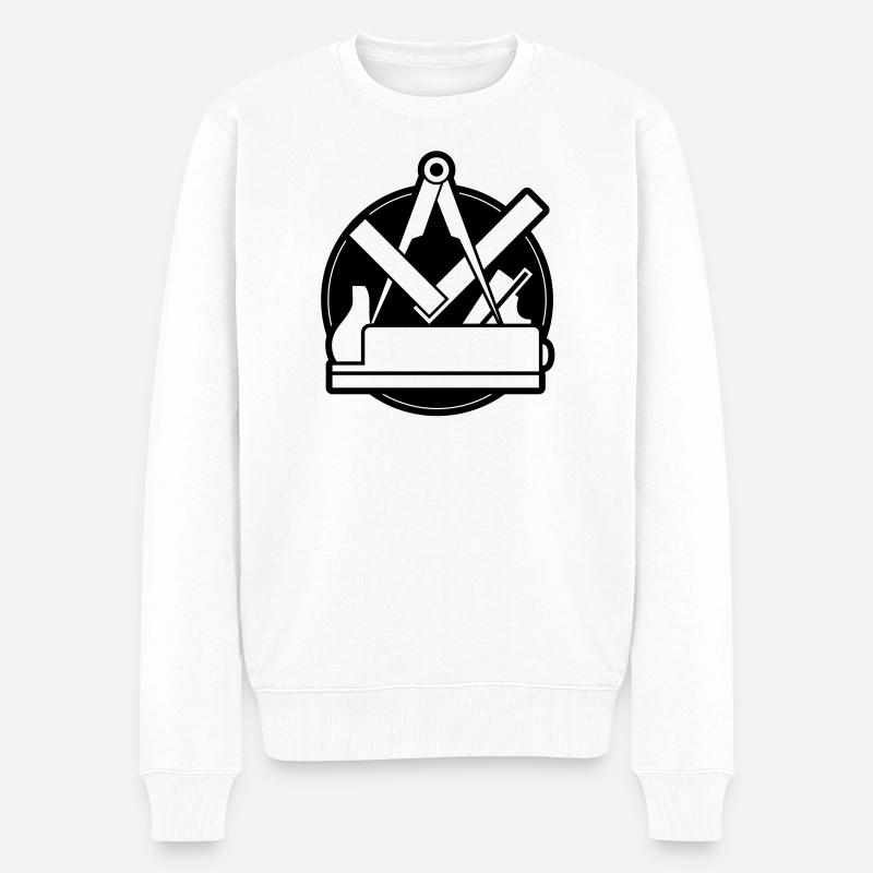La guilde des menuisiers - Pull Premium bio Homme - blanc