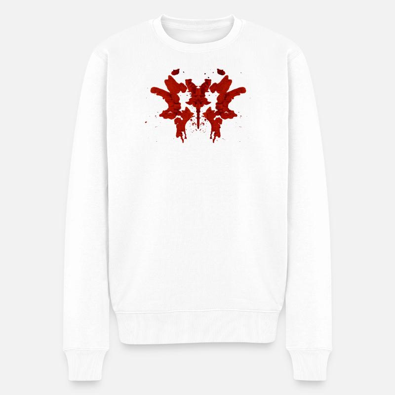 Rorschach - Männer Premium Bio Pullover - Weiß