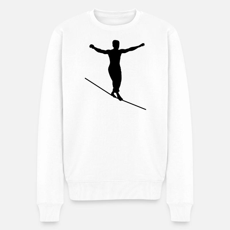Highliner - Männer Premium Bio Pullover - Weiß